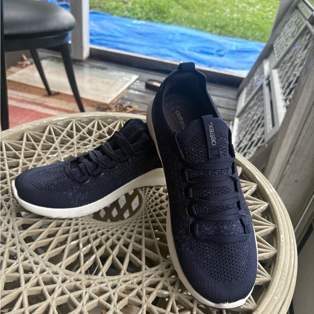 Aetrex Men's Dark Blue Sneakers